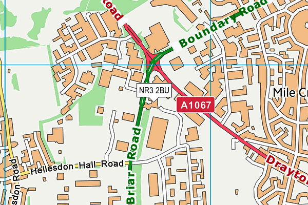 NR3 2BU map - OS VectorMap District (Ordnance Survey) NR3 2BU map - OS VectorMap District (Ordnance Survey)