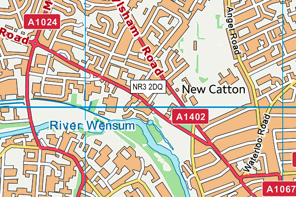 NR3 2DQ map - OS VectorMap District (Ordnance Survey) NR3 2DQ map - OS VectorMap District (Ordnance Survey)