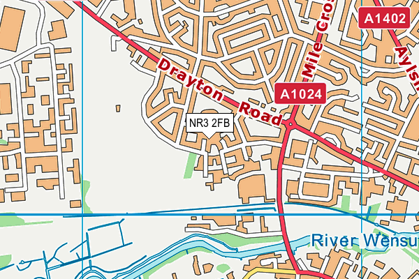 NR3 2FB map - OS VectorMap District (Ordnance Survey)