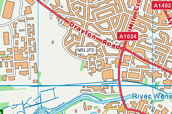 NR3 2FD map - OS VectorMap District (Ordnance Survey) NR3 2FD map - OS VectorMap District (Ordnance Survey)