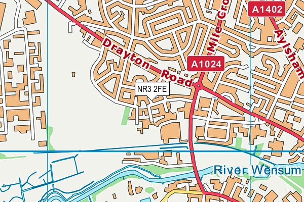 NR3 2FE map - OS VectorMap District (Ordnance Survey) NR3 2FE map - OS VectorMap District (Ordnance Survey)
