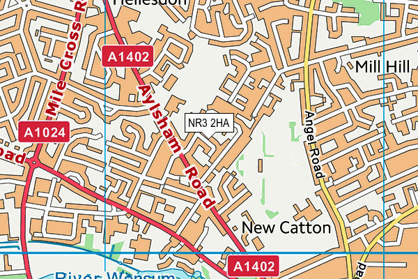 NR3 2HA map - OS VectorMap District (Ordnance Survey) NR3 2HA map - OS VectorMap District (Ordnance Survey)