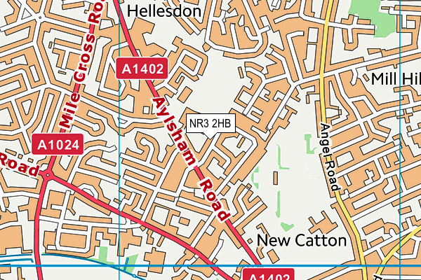 NR3 2HB map - OS VectorMap District (Ordnance Survey) NR3 2HB map - OS VectorMap District (Ordnance Survey)