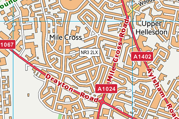 NR3 2LX map - OS VectorMap District (Ordnance Survey) NR3 2LX map - OS VectorMap District (Ordnance Survey)