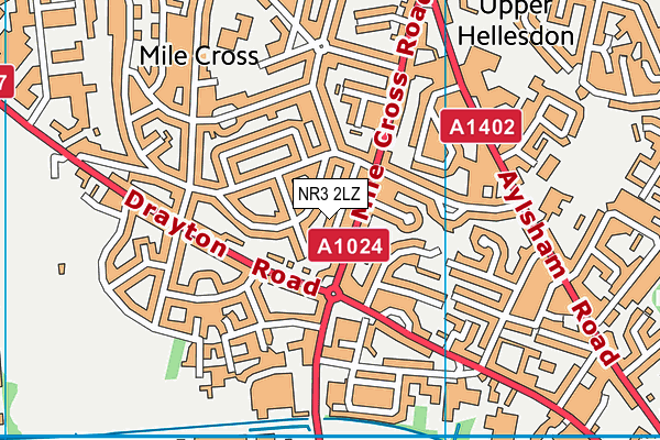 NR3 2LZ map - OS VectorMap District (Ordnance Survey) NR3 2LZ map - OS VectorMap District (Ordnance Survey)
