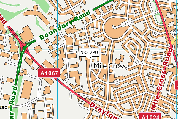 NR3 2PU map - OS VectorMap District (Ordnance Survey) NR3 2PU map - OS VectorMap District (Ordnance Survey)