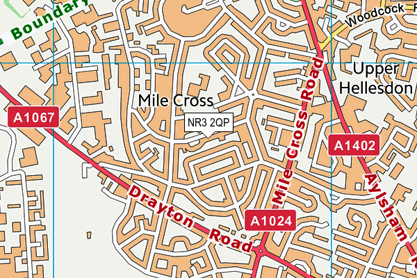 NR3 2QP map - OS VectorMap District (Ordnance Survey) NR3 2QP map - OS VectorMap District (Ordnance Survey)