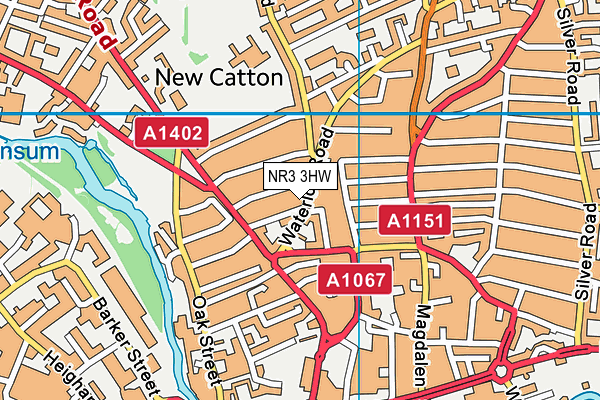 NR3 3HW map - OS VectorMap District (Ordnance Survey) NR3 3HW map - OS VectorMap District (Ordnance Survey)