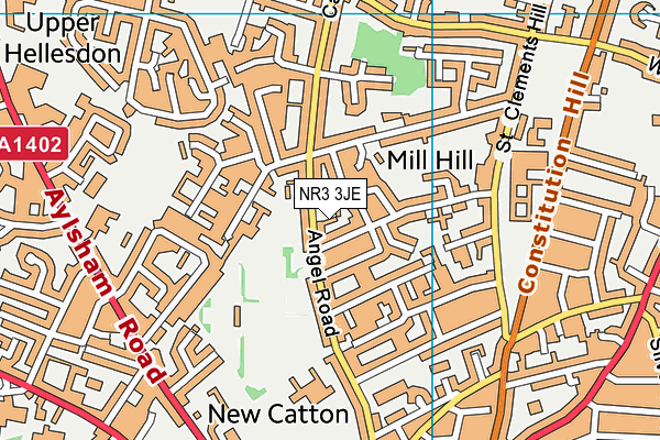 NR3 3JE map - OS VectorMap District (Ordnance Survey) NR3 3JE map - OS VectorMap District (Ordnance Survey)