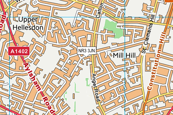NR3 3JN map - OS VectorMap District (Ordnance Survey) NR3 3JN map - OS VectorMap District (Ordnance Survey)
