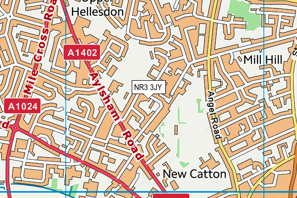 NR3 3JY map - OS VectorMap District (Ordnance Survey) NR3 3JY map - OS VectorMap District (Ordnance Survey)