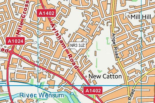 NR3 3JZ map - OS VectorMap District (Ordnance Survey) NR3 3JZ map - OS VectorMap District (Ordnance Survey)
