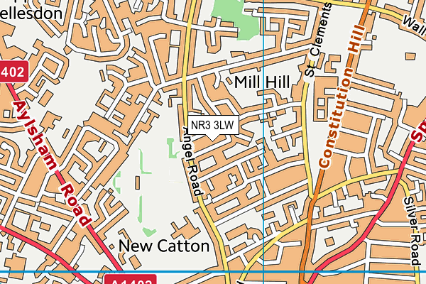 NR3 3LW map - OS VectorMap District (Ordnance Survey) NR3 3LW map - OS VectorMap District (Ordnance Survey)