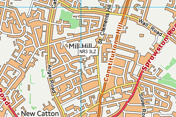 NR3 3LZ map - OS VectorMap District (Ordnance Survey) NR3 3LZ map - OS VectorMap District (Ordnance Survey)