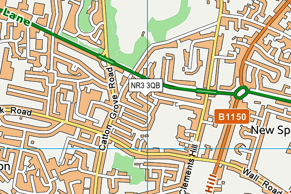 NR3 3QB map - OS VectorMap District (Ordnance Survey) NR3 3QB map - OS VectorMap District (Ordnance Survey)