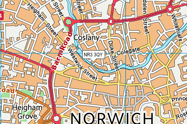NR3 3QY map - OS VectorMap District (Ordnance Survey) NR3 3QY map - OS VectorMap District (Ordnance Survey)