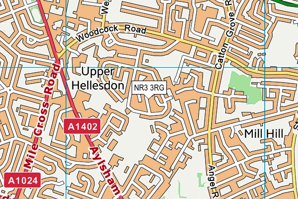 NR3 3RG map - OS VectorMap District (Ordnance Survey) NR3 3RG map - OS VectorMap District (Ordnance Survey)