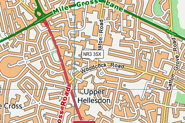 NR3 3SX map - OS VectorMap District (Ordnance Survey) NR3 3SX map - OS VectorMap District (Ordnance Survey)