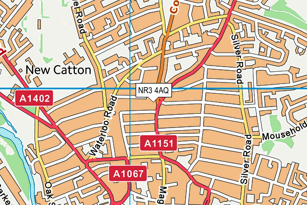 NR3 4AQ map - OS VectorMap District (Ordnance Survey) NR3 4AQ map - OS VectorMap District (Ordnance Survey)
