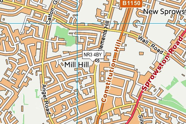 NR3 4BY map - OS VectorMap District (Ordnance Survey) NR3 4BY map - OS VectorMap District (Ordnance Survey)