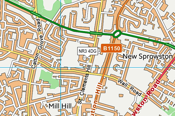 NR3 4DG map - OS VectorMap District (Ordnance Survey) NR3 4DG map - OS VectorMap District (Ordnance Survey)