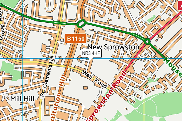 NR3 4HF map - OS VectorMap District (Ordnance Survey) NR3 4HF map - OS VectorMap District (Ordnance Survey)