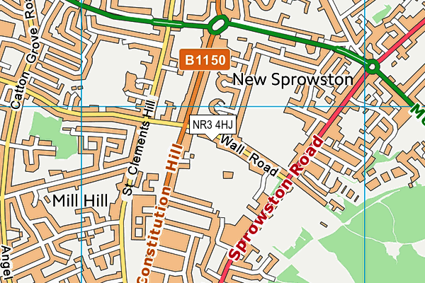 NR3 4HJ map - OS VectorMap District (Ordnance Survey) NR3 4HJ map - OS VectorMap District (Ordnance Survey)