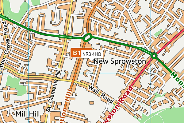 NR3 4HQ map - OS VectorMap District (Ordnance Survey) NR3 4HQ map - OS VectorMap District (Ordnance Survey)