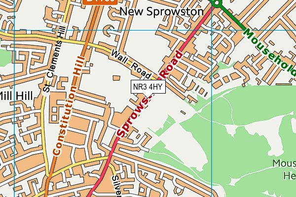 NR3 4HY map - OS VectorMap District (Ordnance Survey) NR3 4HY map - OS VectorMap District (Ordnance Survey)