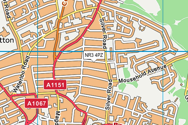 NR3 4PZ map - OS VectorMap District (Ordnance Survey) NR3 4PZ map - OS VectorMap District (Ordnance Survey)