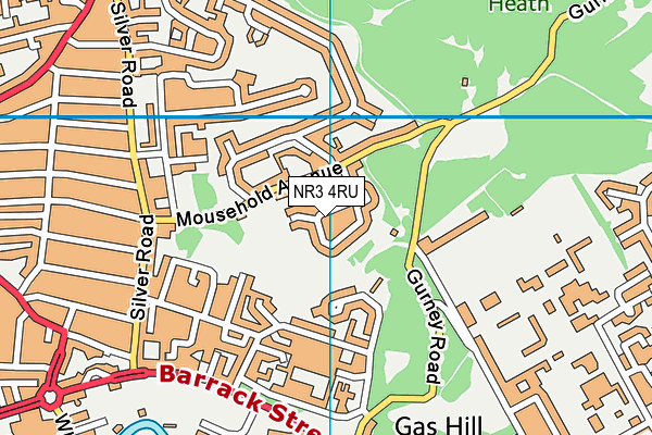 NR3 4RU map - OS VectorMap District (Ordnance Survey) NR3 4RU map - OS VectorMap District (Ordnance Survey)