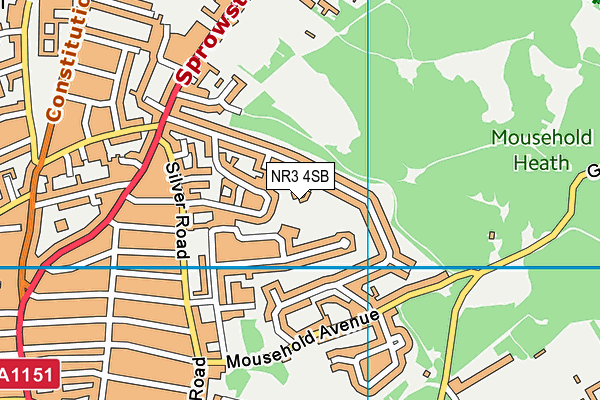 NR3 4SB map - OS VectorMap District (Ordnance Survey) NR3 4SB map - OS VectorMap District (Ordnance Survey)