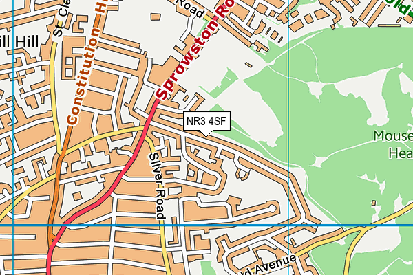 NR3 4SF map - OS VectorMap District (Ordnance Survey) NR3 4SF map - OS VectorMap District (Ordnance Survey)