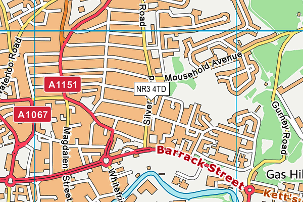 NR3 4TD map - OS VectorMap District (Ordnance Survey) NR3 4TD map - OS VectorMap District (Ordnance Survey)