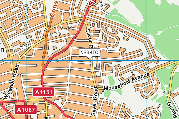 NR3 4TQ map - OS VectorMap District (Ordnance Survey) NR3 4TQ map - OS VectorMap District (Ordnance Survey)