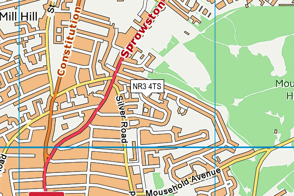 NR3 4TS map - OS VectorMap District (Ordnance Survey) NR3 4TS map - OS VectorMap District (Ordnance Survey)