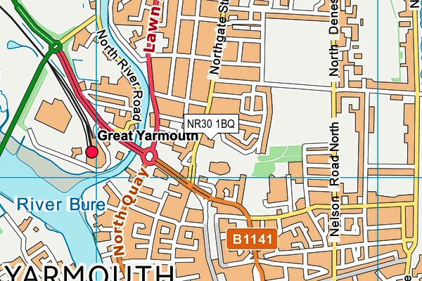 NR30 1BQ map - OS VectorMap District (Ordnance Survey) NR30 1BQ map - OS VectorMap District (Ordnance Survey)