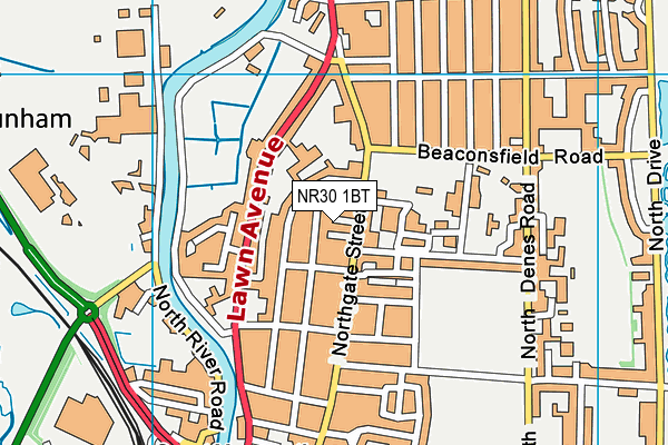 NR30 1BT map - OS VectorMap District (Ordnance Survey) NR30 1BT map - OS VectorMap District (Ordnance Survey)