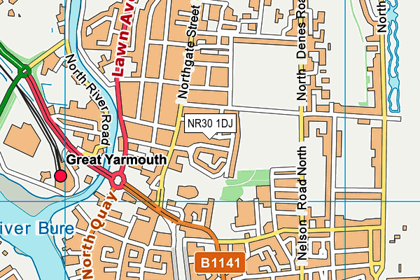 NR30 1DJ map - OS VectorMap District (Ordnance Survey) NR30 1DJ map - OS VectorMap District (Ordnance Survey)