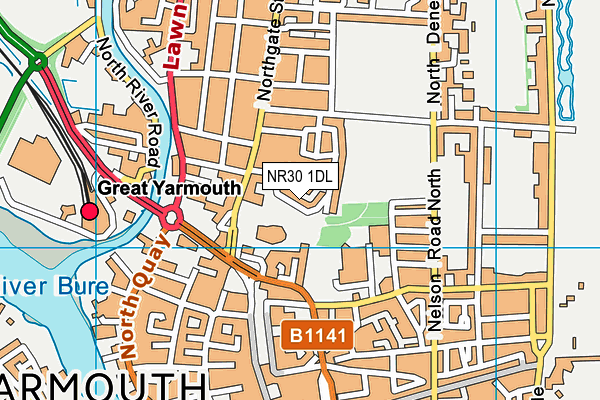 NR30 1DL map - OS VectorMap District (Ordnance Survey) NR30 1DL map - OS VectorMap District (Ordnance Survey)