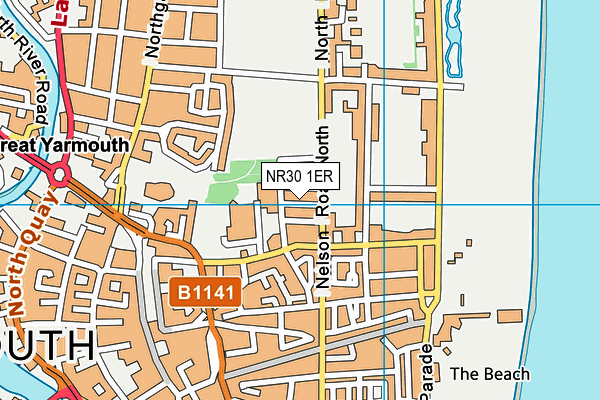 NR30 1ER map - OS VectorMap District (Ordnance Survey) NR30 1ER map - OS VectorMap District (Ordnance Survey)