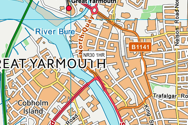 NR30 1HR map - OS VectorMap District (Ordnance Survey) NR30 1HR map - OS VectorMap District (Ordnance Survey)