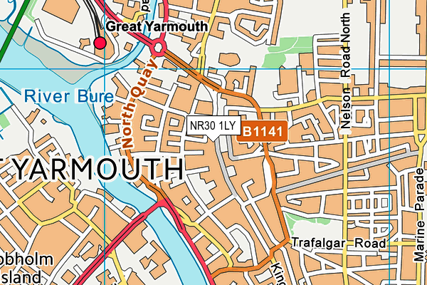 NR30 1LY map - OS VectorMap District (Ordnance Survey) NR30 1LY map - OS VectorMap District (Ordnance Survey)