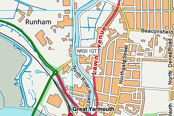 NR30 1QT map - OS VectorMap District (Ordnance Survey) NR30 1QT map - OS VectorMap District (Ordnance Survey)
