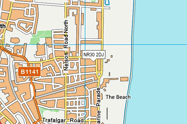 NR30 2DJ map - OS VectorMap District (Ordnance Survey) NR30 2DJ map - OS VectorMap District (Ordnance Survey)