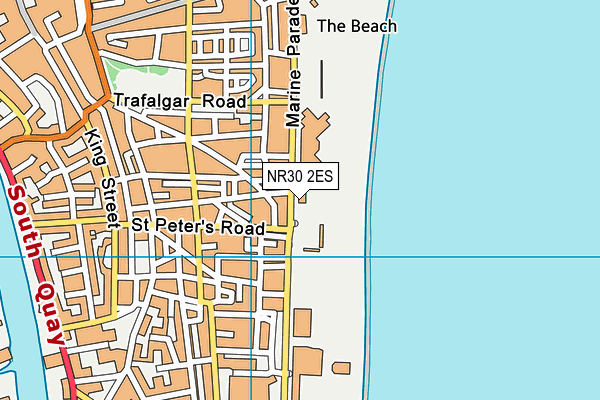 NR30 2ES map - OS VectorMap District (Ordnance Survey) NR30 2ES map - OS VectorMap District (Ordnance Survey)