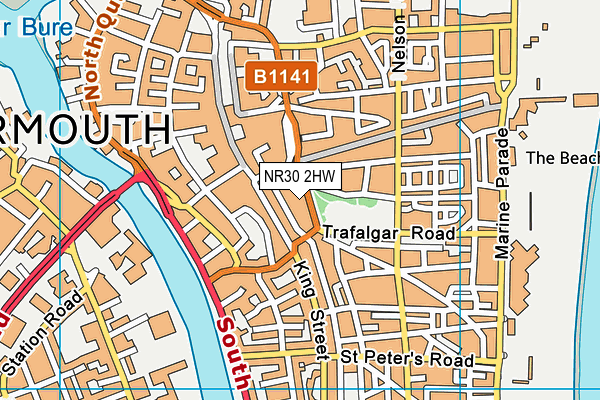 NR30 2HW map - OS VectorMap District (Ordnance Survey) NR30 2HW map - OS VectorMap District (Ordnance Survey)