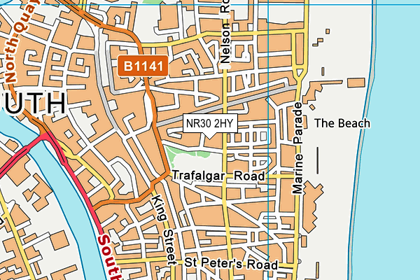 NR30 2HY map - OS VectorMap District (Ordnance Survey) NR30 2HY map - OS VectorMap District (Ordnance Survey)