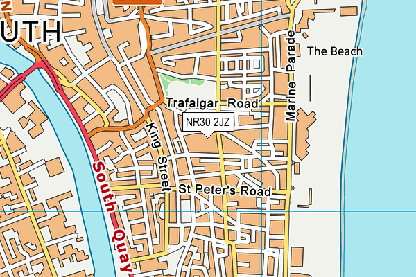 NR30 2JZ map - OS VectorMap District (Ordnance Survey) NR30 2JZ map - OS VectorMap District (Ordnance Survey)