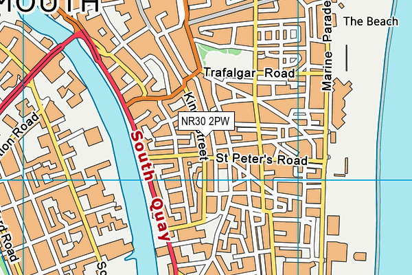 NR30 2PW map - OS VectorMap District (Ordnance Survey) NR30 2PW map - OS VectorMap District (Ordnance Survey)
